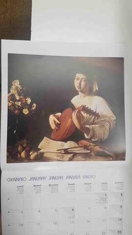 Calendario / Kalender / Calendrier / Calendar: 2011 : Caravaggio - lamina 01, The lute player