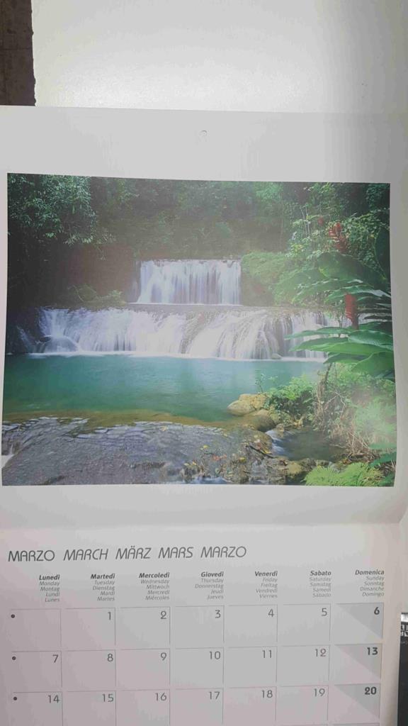 Calendario / Kalender / Calendrier / Calendar: 2011 : Waterfalls / cataratas - lamina 03