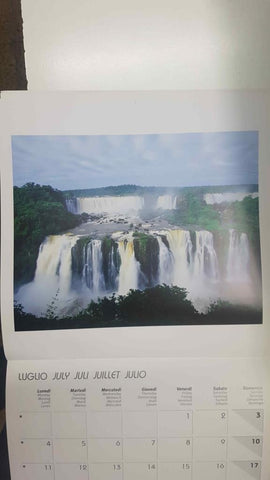 Calendario / Kalender / Calendrier / Calendar: 2011 : Waterfalls / cataratas - lamina 07
