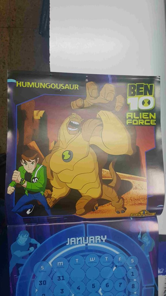 Calendario / Kalender / Calendrier / Calendar: 2011 : Ben 10 Alien Force - lamina 01, Humungousaur