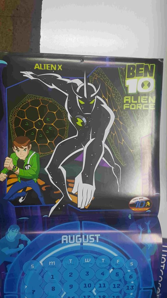 Calendario / Kalender / Calendrier / Calendar: 2011 : Ben 10 Alien Force - lamina 08, Alien X