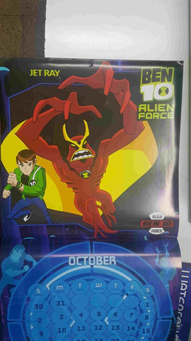 Calendario / Kalender / Calendrier / Calendar: 2011 : Ben 10 Alien Force - lamina 10, Jet Ray