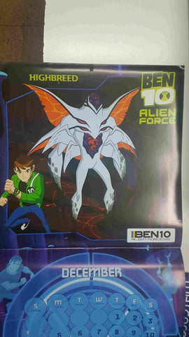 Calendario / Kalender / Calendrier / Calendar: 2011 : Ben 10 Alien Force - lamina 12, Highbreed