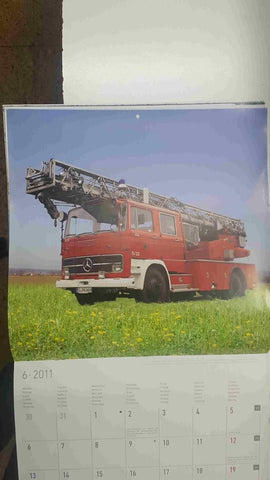 Calendario / Kalender / Calendrier / Calendar: 2011 : Car firefighter (coches bombero) - lamina 06, Mercedes-Benz LPKo 131