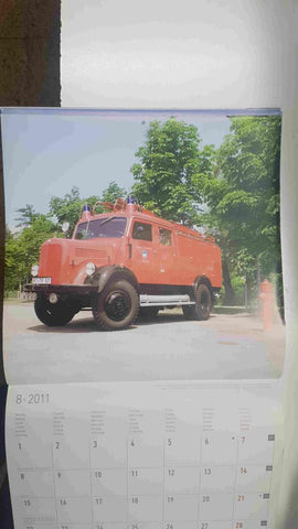 Calendario / Kalender / Calendrier / Calendar: 2011 : Car firefighter (coches bombero) - lamina 08, MF LAF311/42