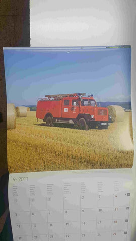 Calendario / Kalender / Calendrier / Calendar: 2011 : Car firefighter (coches bombero) - lamina 09, Magirus Mercur