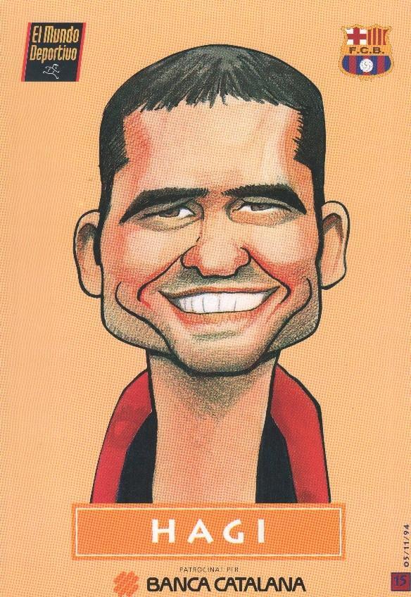 Lamina 15: Hagi jugador del Barça