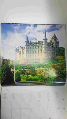 Calendario / Kalender / Calendrier / Calendar: 2011 : Gardens (Jardines)  by Tom Mackie - lamina 02, Dunrobin Castle - Scotland