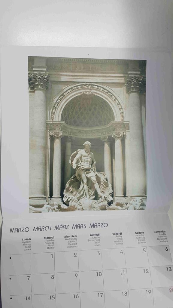 Calendario / Kalender / Calendrier / Calendar: 2011 : Rome (roma la ciudad eterna) - lamina 03, La fuente de los deseos, Fontana di Trevi