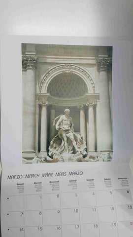 Calendario / Kalender / Calendrier / Calendar: 2011 : Rome (roma la ciudad eterna) - lamina 03, La fuente de los deseos, Fontana di Trevi