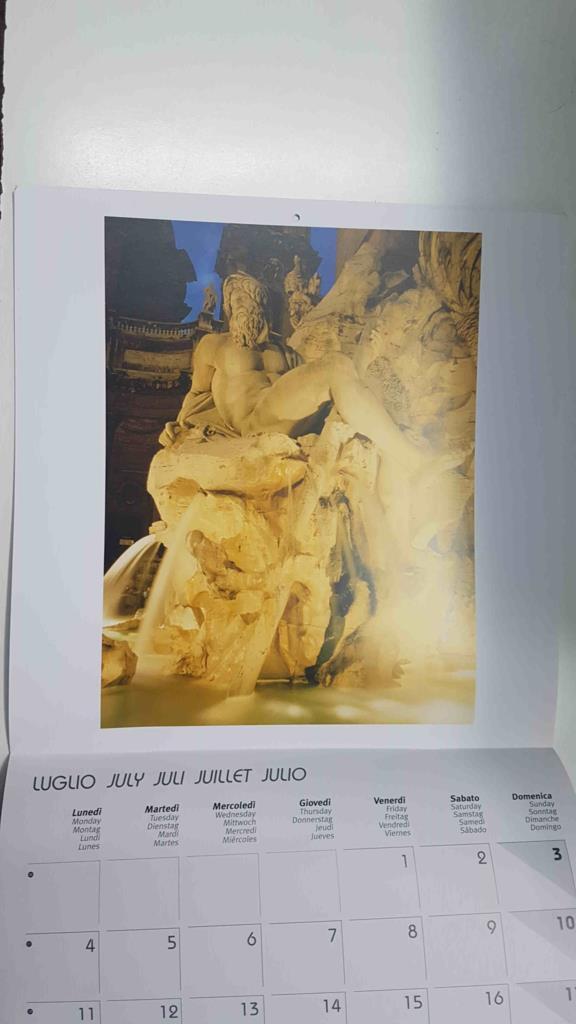 Calendario / Kalender / Calendrier / Calendar: 2011 : Rome (roma la ciudad eterna) - lamina 07, Fuente de los Cuatro Rios