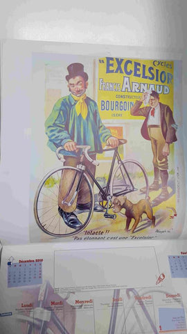 Calendario / Kalender / Calendrier / Calendar: 2011 : Bicyclette Royal Fabric (bicicletas) - lamina 01, Cycles Excelsior