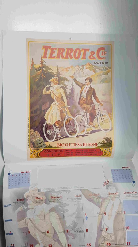 Calendario / Kalender / Calendrier / Calendar: 2011 : Bicyclette Royal Fabric (bicicletas) - lamina 04, Terrot & Cie Dijon, Bicyclettes de tourisme