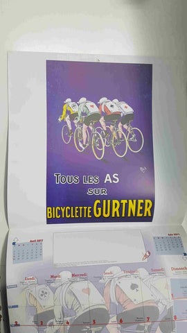 Calendario / Kalender / Calendrier / Calendar: 2011 : Bicyclette Royal Fabric (bicicletas) - lamina 05, Tous l es as sur Bicyclette Gurtner