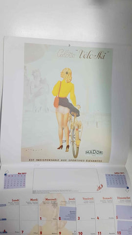 Calendario / Kalender / Calendrier / Calendar: 2011 : Bicyclette Royal Fabric (bicicletas) - lamina 06, Culotte Velo-Ski, est indispensable aux sportives elegantes