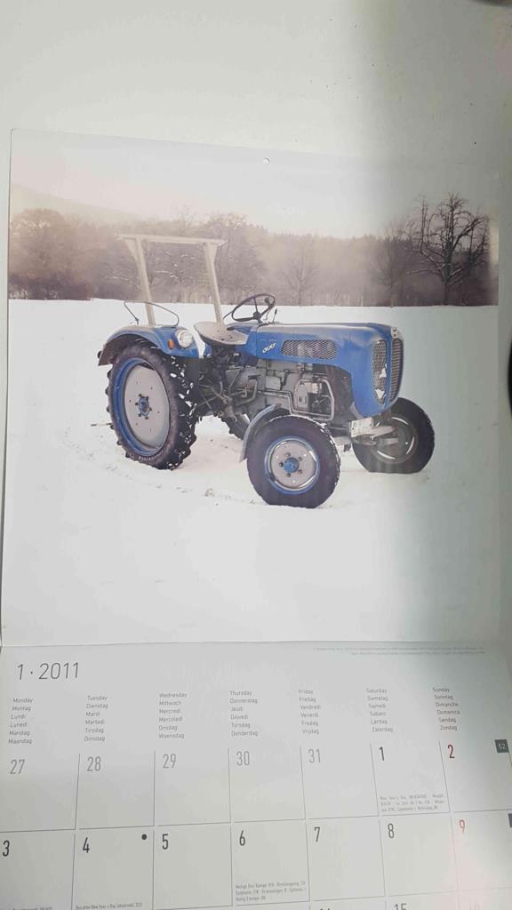 Calendario / Kalender / Calendrier / Calendar: 2011 : Tractors (tractores) - lamina 01, Bautz - Model 300 S-C