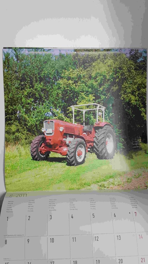 Calendario / Kalender / Calendrier / Calendar: 2011 : Tractors (tractores) - lamina 08, Guldner - G 75
