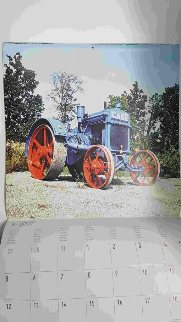 Calendario / Kalender / Calendrier / Calendar: 2011 : Tractors (tractores) - lamina 09, Case 15/27