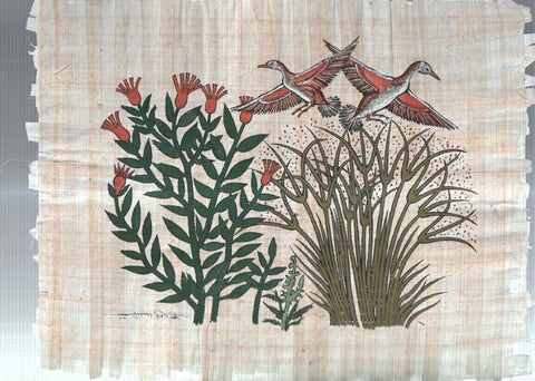 PERGAMINO Egipcio de ESCENA NILOTICA (Souvenir-Reproduccion)