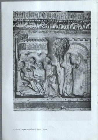 Barrio Gotico lamina 04: Custodia del siglo XV en la catedral y Sepulcro de Santa Eulalia 