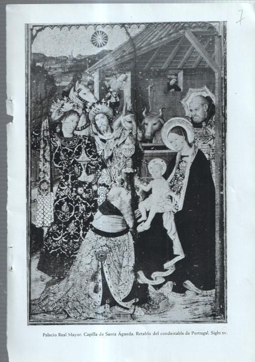 Barrio Gotico lamina 07: Retablo del condestable del Portugal y Capilla de Santa Agueda