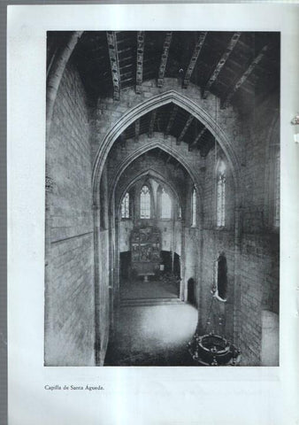 Barrio Gotico lamina 07: Retablo del condestable del Portugal y Capilla de Santa Agueda