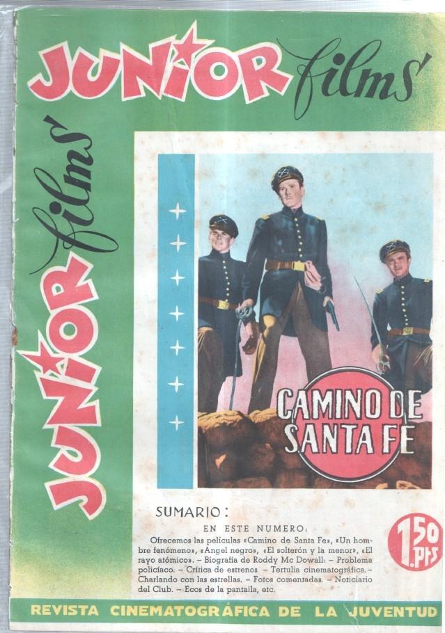 Junior films numero 57: Camino de Santa Fe, biografia de Roddy Mc Dowall