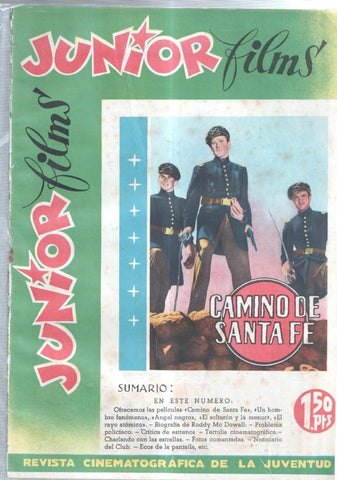 Junior films numero 57: Camino de Santa Fe, biografia de Roddy Mc Dowall