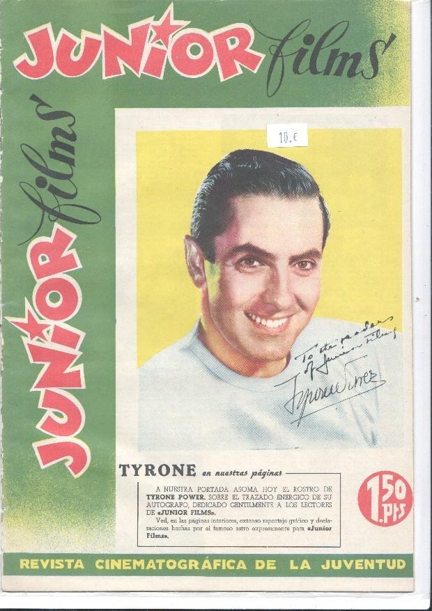 Junior films numero 60: La dama del lago, reportaje con Tyrone Power