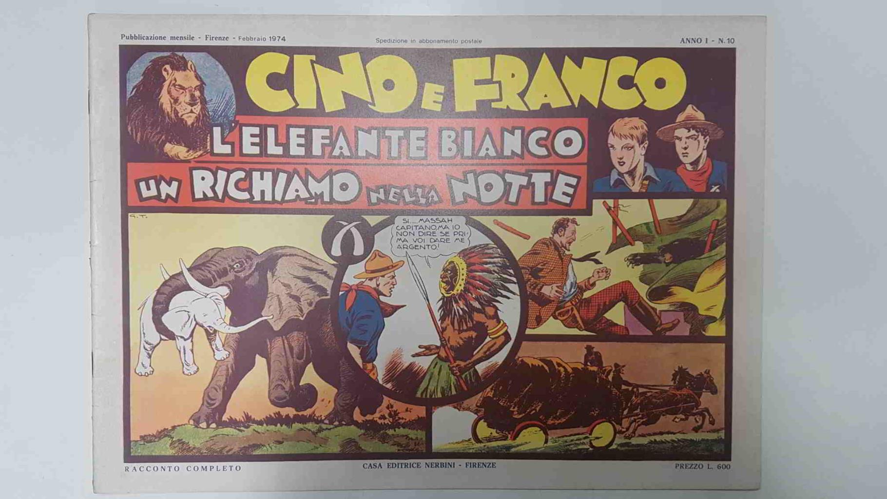 Gino e Franco numero 10: L'elefante bianco (17.2.1936 al 4.4.36) y Un richiamo nella notte