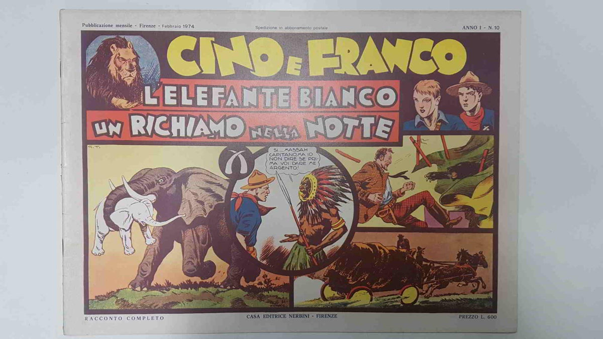 Gino e Franco numero 10: L'elefante bianco (17.2.1936 al 4.4.36) y Un richiamo nella notte