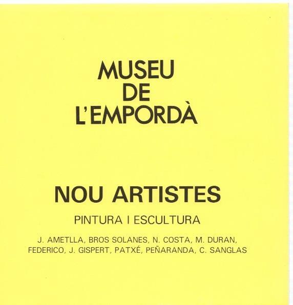 Museu de l Emporda num. 67: Nou artistes. Pintura y escultura: J. Ametlla, Bros 