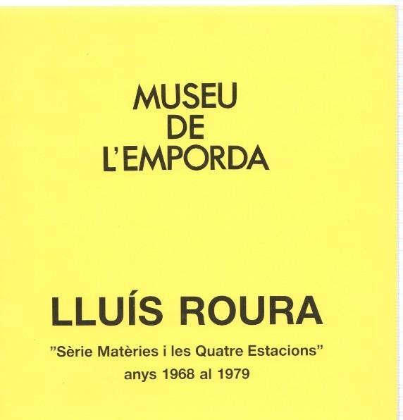 Museu de l Emporda num.55: Lluis Rouram serie materies i les quatre estacions