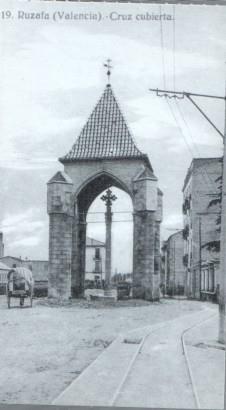 Postal: Album de RUZAFA año 1921: Cruz cubierta