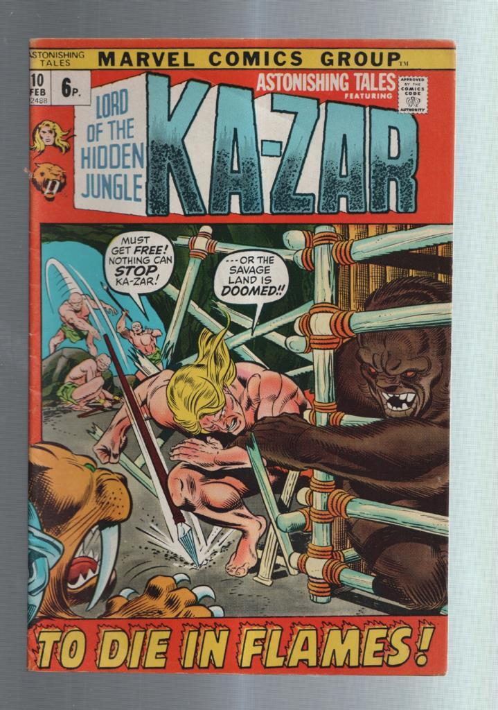 Astonishing Tales Kazar numero 10: To die in Flames