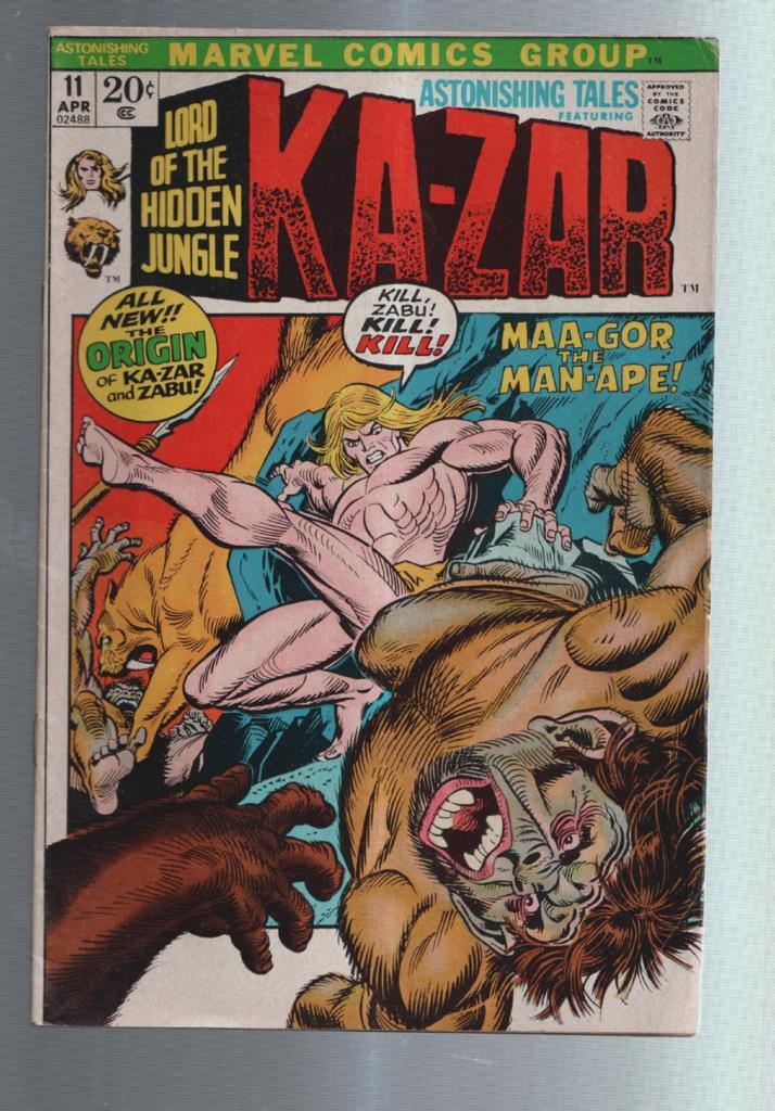 Astonishing Tales Kazar numero 11: Maa-Gor the Man-ape
