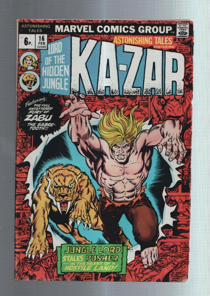 Astonishing Tales Kazar numero 16: Jungle Lord