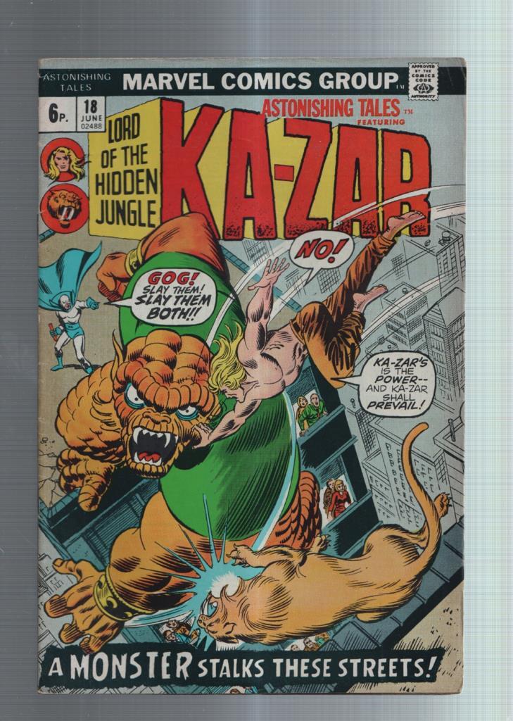 Astonishing Tales Kazar numero 18: A monster stalks These Streets