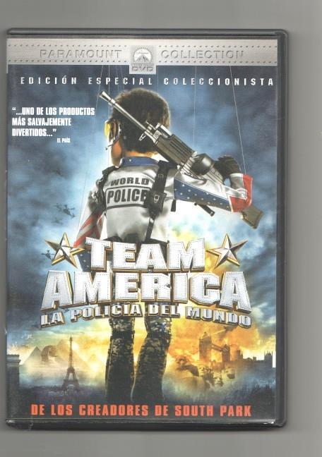 DVD pelicula: Team America La policia del mundo. Edicion especial Coleccionista. Paramount Collection