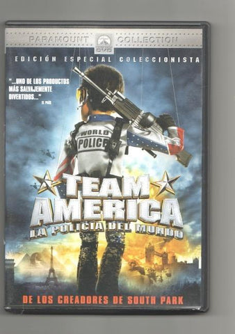 DVD pelicula: Team America La policia del mundo. Edicion especial Coleccionista. Paramount Collection