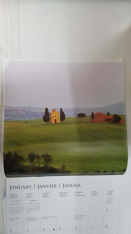 Calendario / Kalender / Calendrier / Calendar: 2011 : Tuscany (La toscana) - lamina 01, Tuscan landscape with house