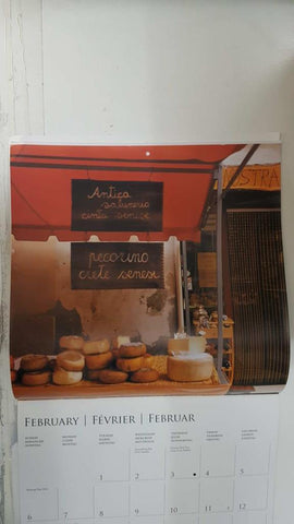 Calendario / Kalender / Calendrier / Calendar: 2011 : Tuscany (La toscana) - lamina 02, Cheese shop in Asciano