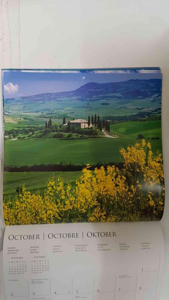 Calendario / Kalender / Calendrier / Calendar: 2011 : Tuscany (La toscana) - lamina 10, Val d'Orcia (Siena)
