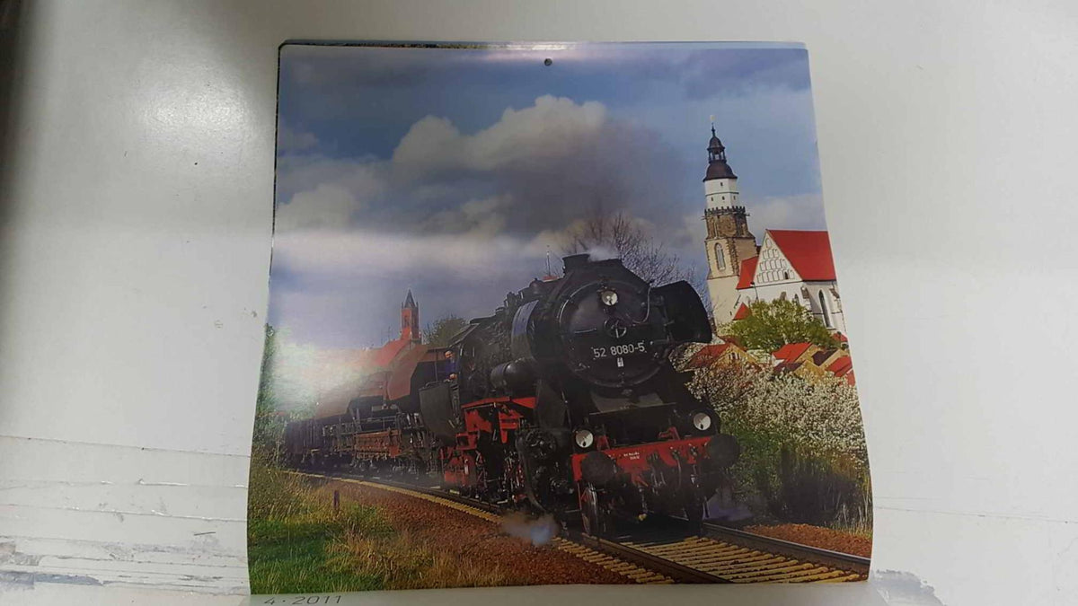 Calendario / Kalender / Calendrier / Calendar: 2011 : Train (tren) - lamina 04, model Baureihe 52 8080-5, Germany
