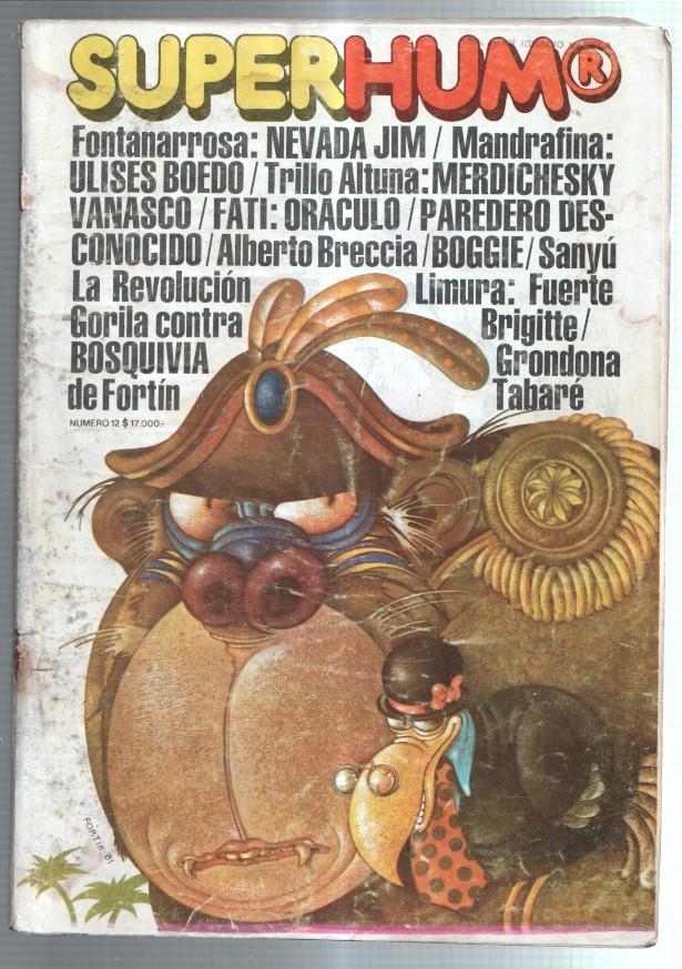 Super Humor numero 12: Fontanarrosa-Mandrafina-Trillo-Altuna-Alberto Breccia, etc