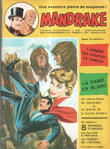Mandrake numero 383: L'homme qui couipait le ciment-La dame en blanc