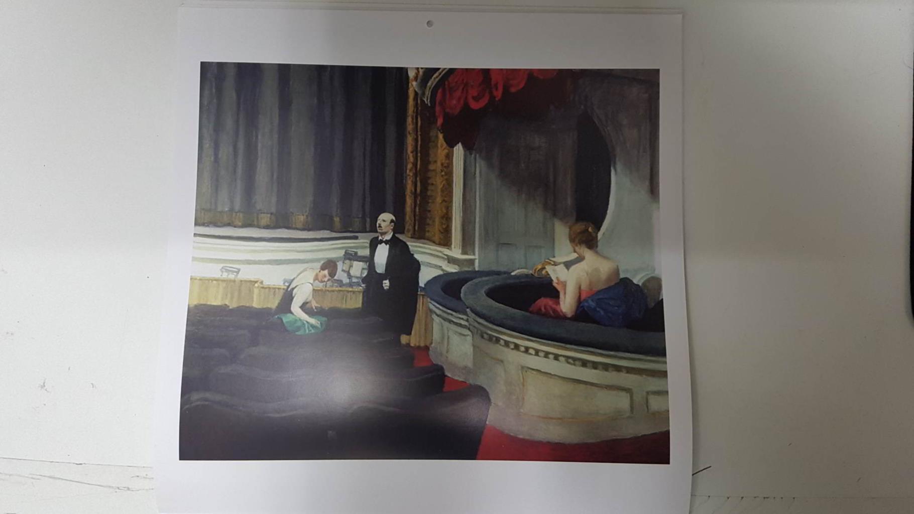 Calendario / Kalender / Calendrier / Calendar: 2011 : Edward Hopper - lamina 06