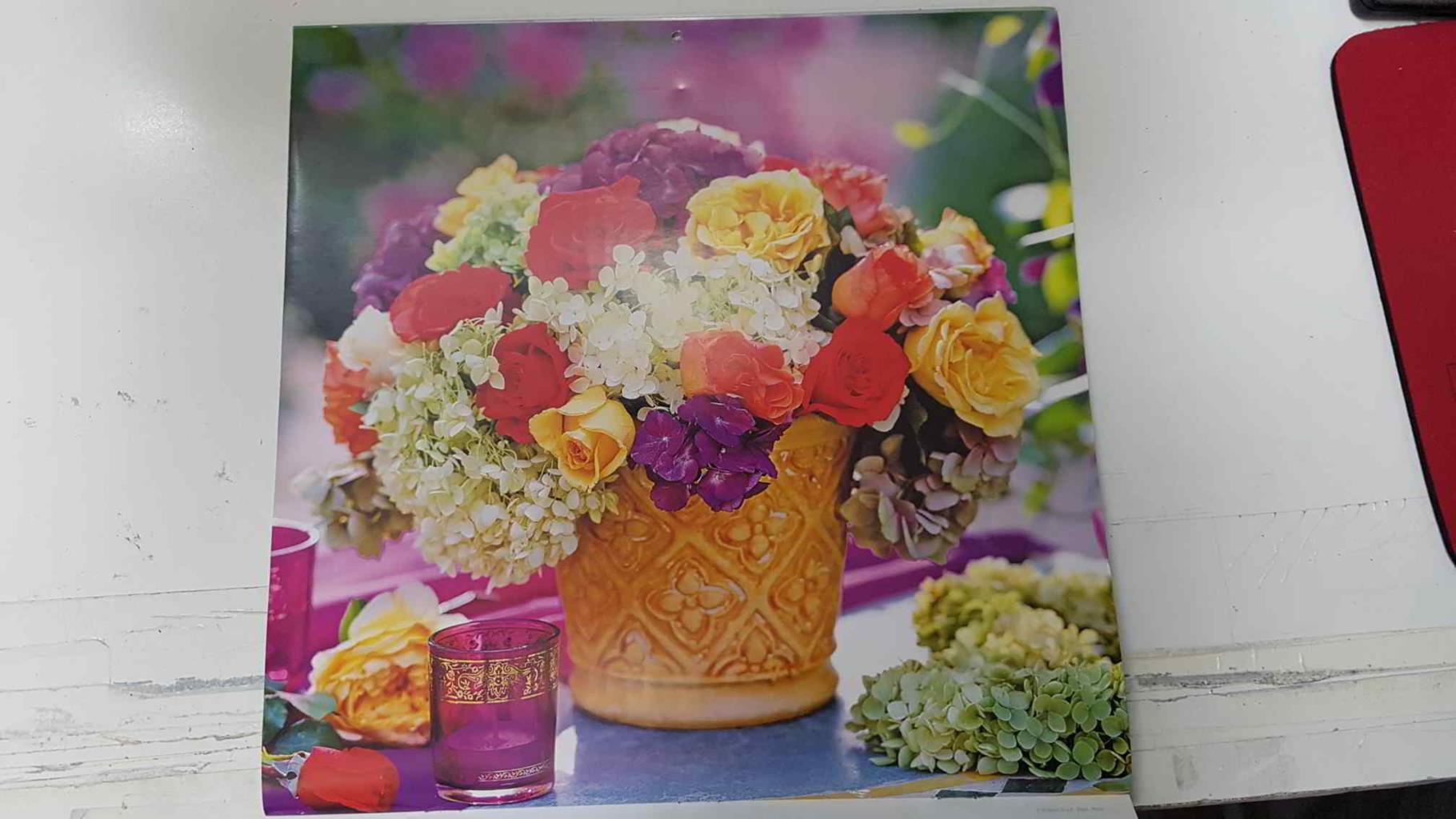 Calendario / Kalender / Calendrier / Calendar: 2011 : Roses (Rosas en maceta) - lamina 07, Roses