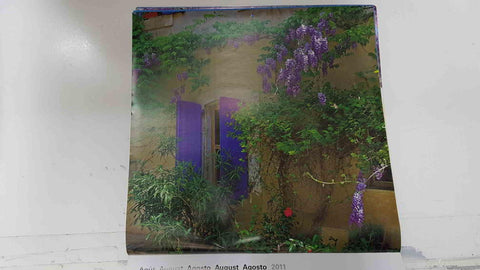 Calendario / Kalender / Calendrier / Calendar: 2011 : Provence (fotos Dominique Zintzmeyer) - lamina 08, Village house with wisteria
