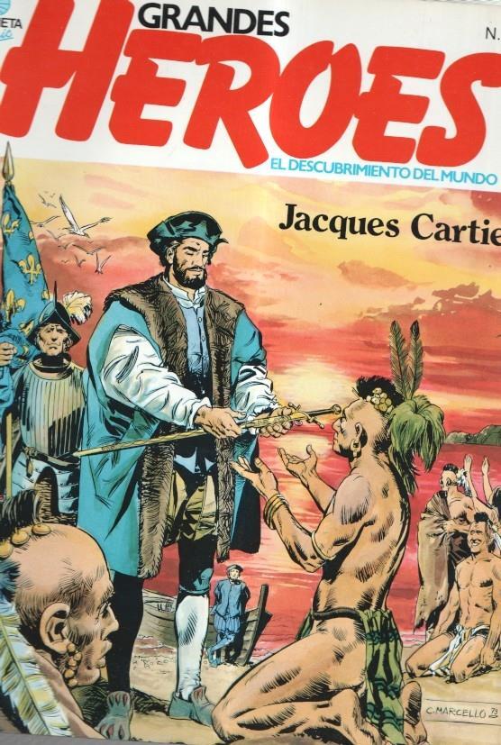 Planeta: Grandes Heroes numero 10: Jacques Cartier en el pais de los iroqueses - Walter Raleigh en Virgnia